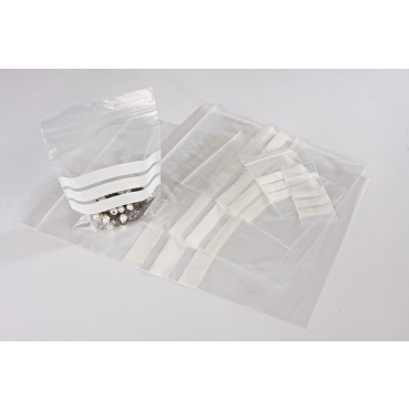 3.5" x 4.5" (88mm x 112mm) Grip Seal Bags with Panel