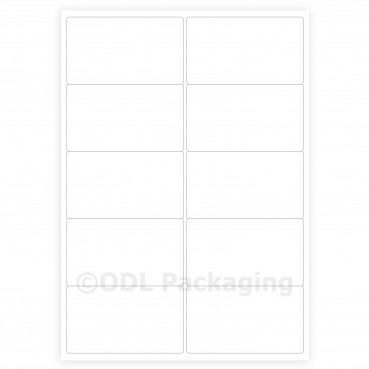 White Address Labels 10 per A4 Sheet Laser / Inkjet 