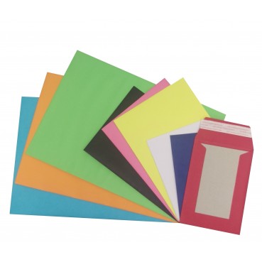 Coloured C5 A5 Board Backed Envelopes 9" X 6.5"