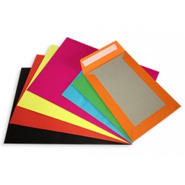 Coloured C6 A6 Board Backed Envelopes 6" x 4"