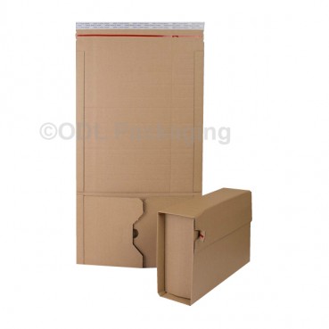 B5 Size Brown Book Wrap E Flute 270 x 190 x 80mm