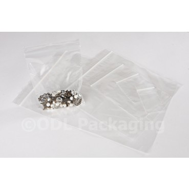 4.5" x 4.5" (112mm x 112mm) Clear Grip Seal Bags