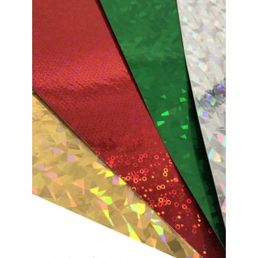A4 Holographic Coloured Card 220gsm