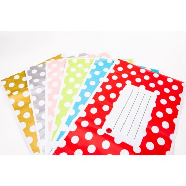 Printed Polka Dot Mailing Bags 6" x 9" 162mm x 230mm