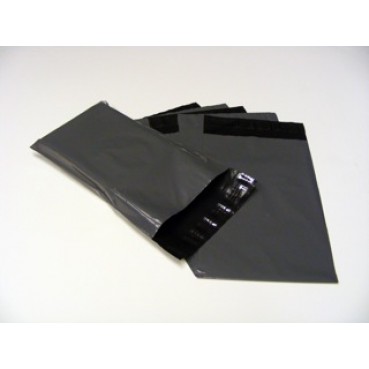 10" x 14" Tri-ex Grey Outer / Black Inner Polythene Plastic Mailing Bags