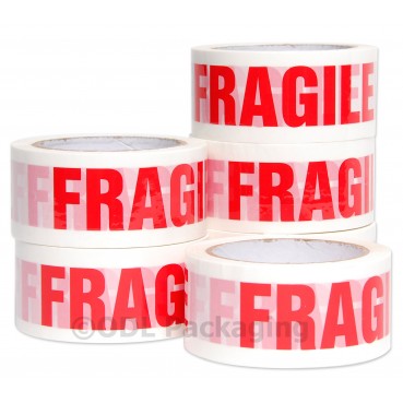 Worthminster 2" Printed Fragile Packaging Tape x 66M Low Noise