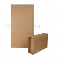 A4 Size Brown Book Wrap E Flute 302 x 215 x 80mm